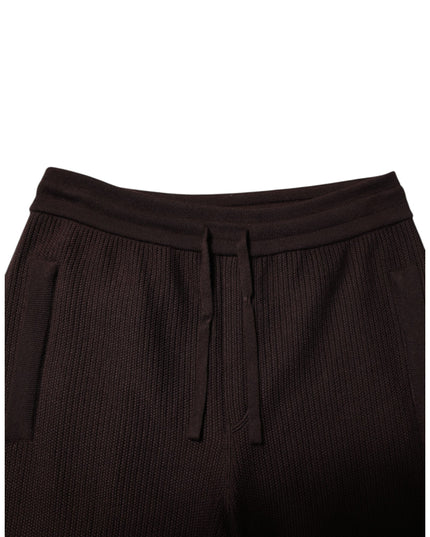 Dolce & Gabbana Brown Cashmere Men Jogger Sweatpants Pants