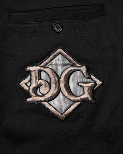 Dolce & Gabbana Black Cotton Logo Jogger Sweatpants Pants