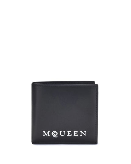 Alexander McQueen Black Calf Leather Bos Taurus Wallet