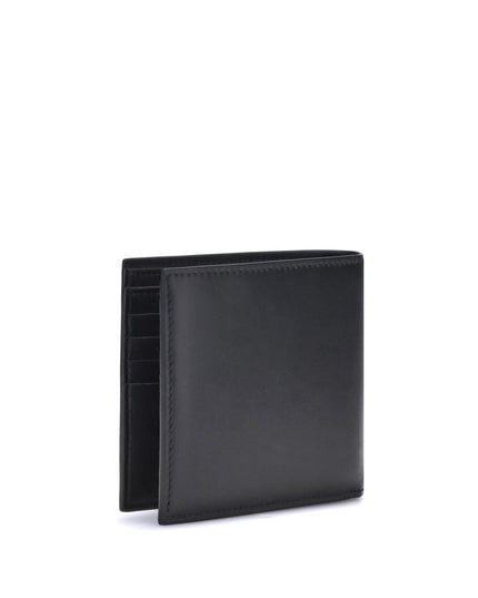 Alexander McQueen Black Calf Leather Bos Taurus Wallet