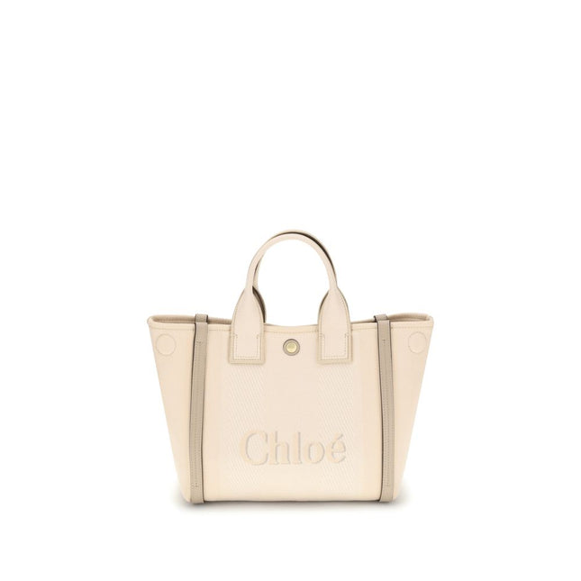 Chloé Beige Cotton Handbag
