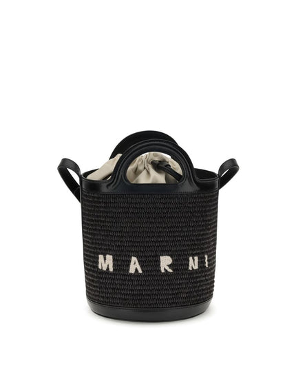 Marni Black Cotton Backet Bag