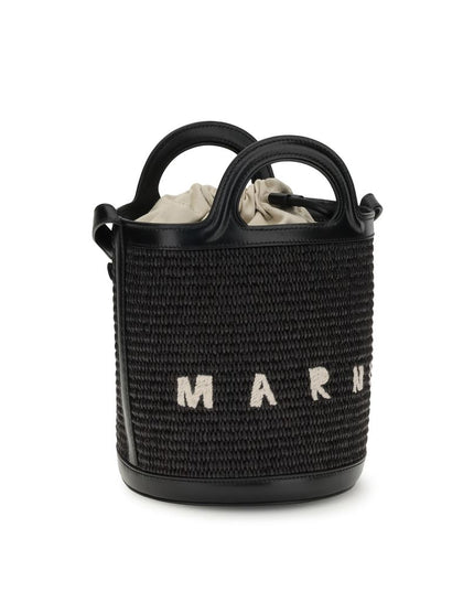 Marni Black Cotton Backet Bag