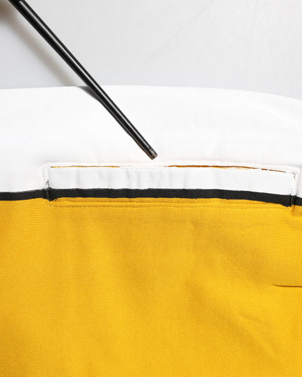 Dolce & Gabbana Yellow Cotton Drawstring Jogger Pants