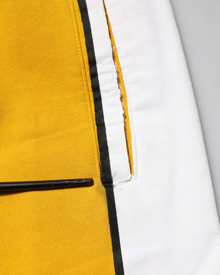 Dolce & Gabbana Yellow Cotton Drawstring Jogger Pants