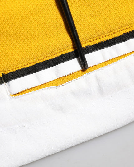 Dolce & Gabbana Yellow Print Cotton Drawstring Jogger Pants