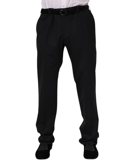 Dolce & Gabbana Black Wool Formal Dress Pants