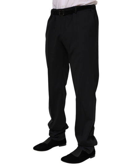 Dolce & Gabbana Black Wool Formal Dress Pants