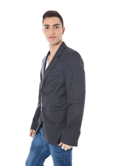 Calvin Klein Gray Wool Men Jacket