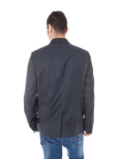 Calvin Klein Gray Wool Men Jacket
