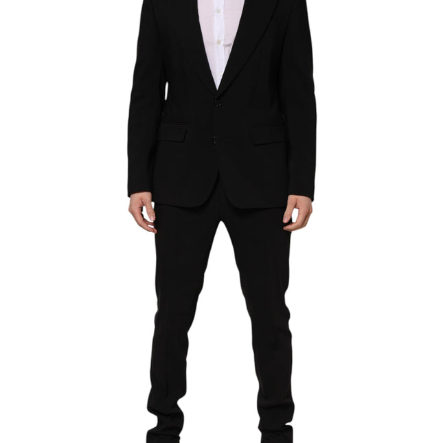 Dolce & Gabbana Black MARTINI Single Breasted 2 Piece Suit