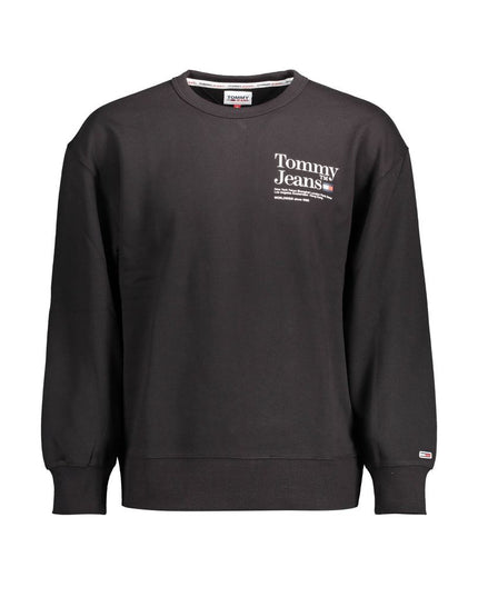 Tommy Hilfiger Black Cotton Men Sweater