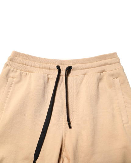 Dolce & Gabbana Yellow Cotton Men Bermuda Sweatshorts Shorts