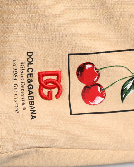 Dolce & Gabbana Yellow Cotton Men Bermuda Sweatshorts Shorts