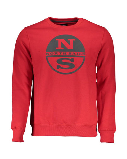 North Sails Red Cotton Men Sweater