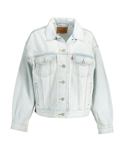 Levi's Blue Cotton Jackets & Coat