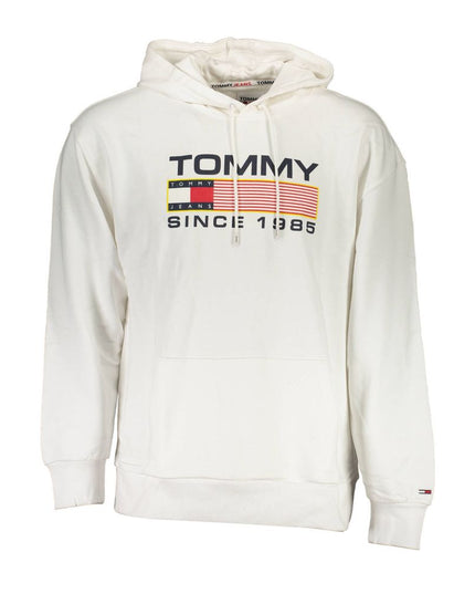 Tommy Hilfiger White Cotton Men Sweater