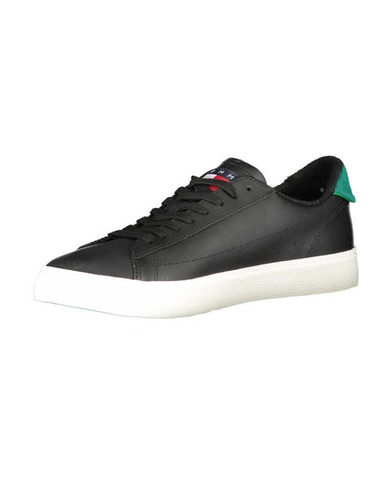 Tommy Hilfiger Black Polyester Sneaker