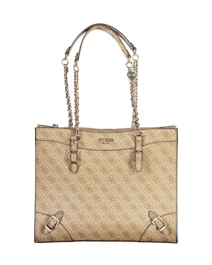 Guess Jeans Beige Polyethylene Handbag