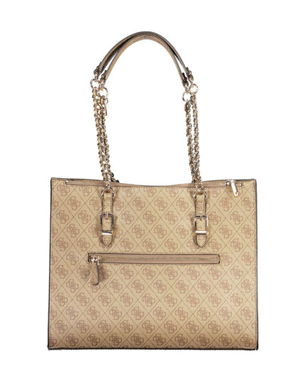 Guess Jeans Beige Polyethylene Handbag