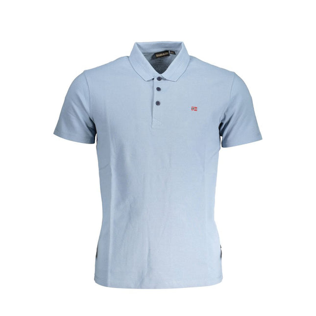 Napapijri Blue Cotton Polo Shirt