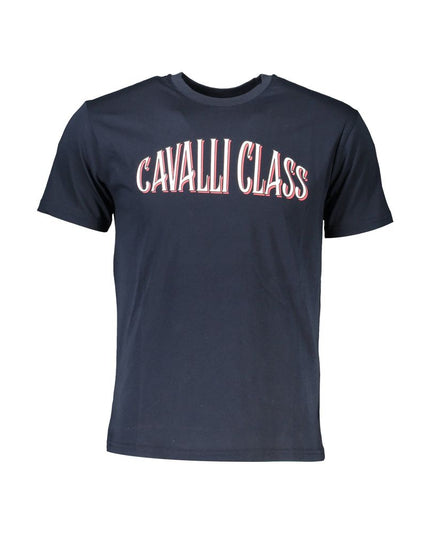 Cavalli Class Blue Cotton T-Shirt