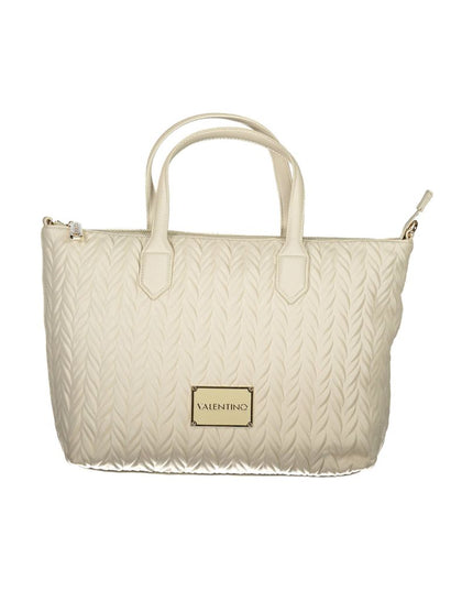 Mario Valentino White Polyethylene Handbag