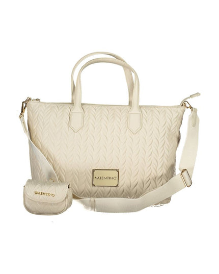 Mario Valentino White Polyethylene Handbag