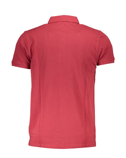 Cavalli Class Red Cotton Polo Shirt