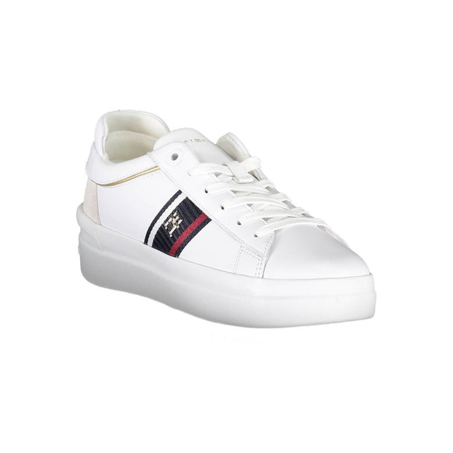 Tommy Hilfiger White Polyester Sneaker