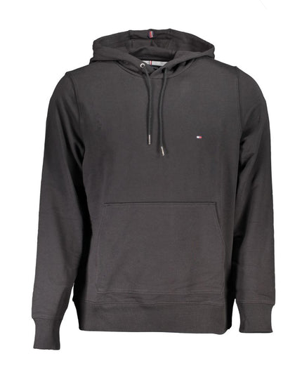 Tommy Hilfiger Black Cotton Men Sweater