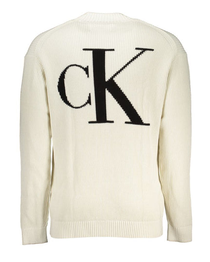 Calvin Klein White Cotton Sweater