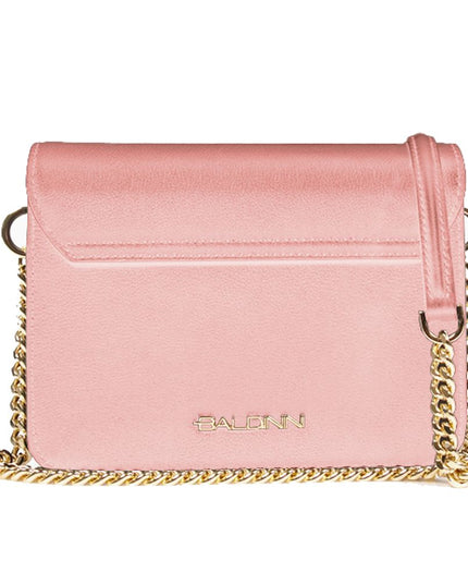 Baldinini Trend Pink Calfskin Handbag
