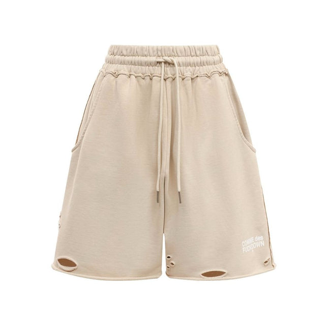 Comme Des Fuckdown Beige Cotton Short