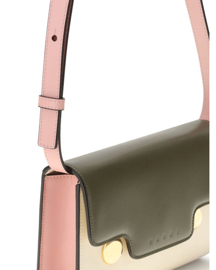 Marni Multicolor Calf Leather Bos Taurus Shoulder Bag
