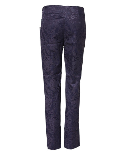 BENCIVENGA Purple Jacquard High Waisted Pants