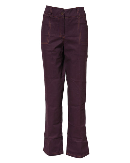 BENCIVENGA Purple High Waisted Tapered Pants