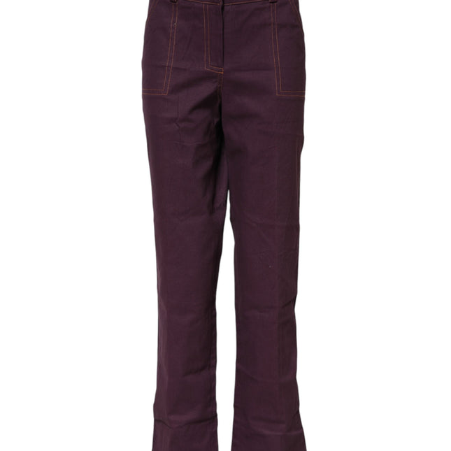 BENCIVENGA Purple High Waisted Tapered Pants