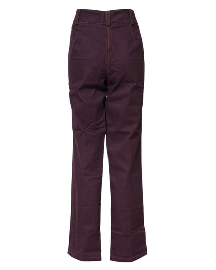 BENCIVENGA Purple High Waisted Tapered Pants