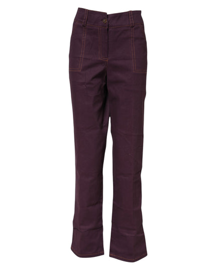 BENCIVENGA Purple High Waisted Tapered Pants