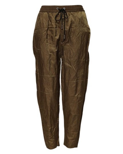 Dsquared² Brown Mid Waisted Women Sweatpants Pants