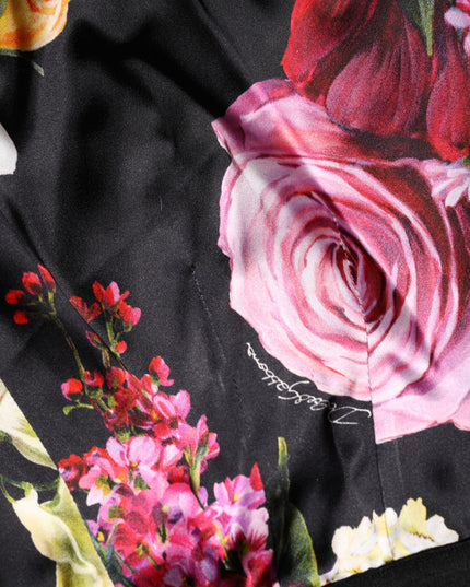 Dolce & Gabbana Multicolor Floral Legging Stretch Waist Pants