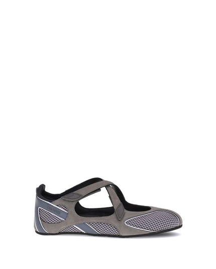 The Attico Gray Polyethylene Ballet Flats