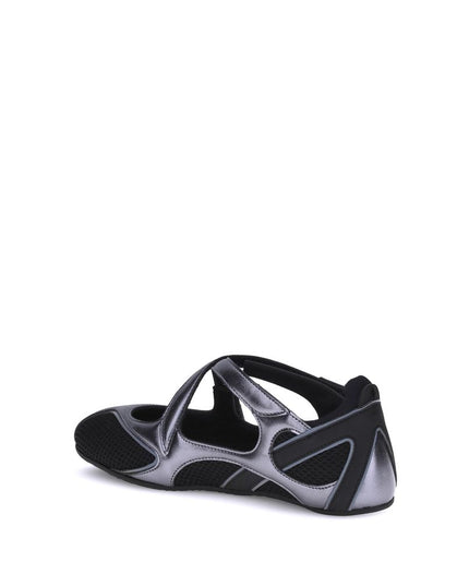The Attico Black Polyethylene Ballet Flats