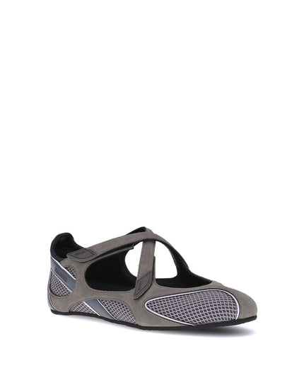 The Attico Gray Polyethylene Ballet Flats
