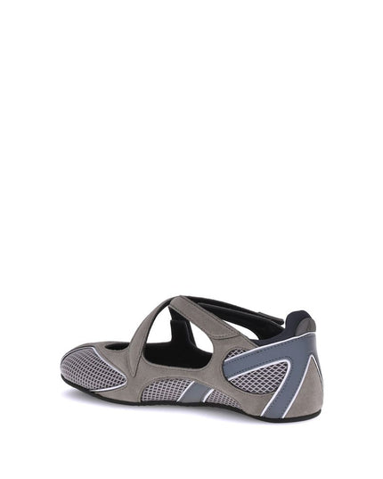 The Attico Gray Polyethylene Ballet Flats