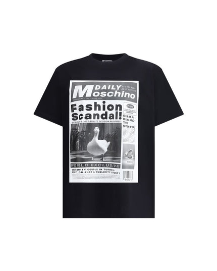 Moschino Black Cotton T-Shirt