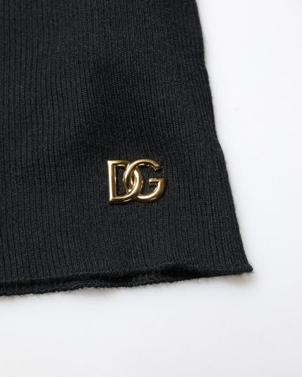 Dolce & Gabbana Black Cashmere Turtleneck Knitted Blouse Top