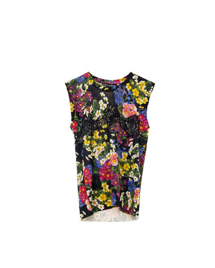 Dolce & Gabbana Black Cashmere Tank Top