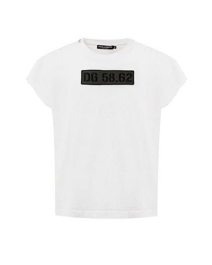 Dolce & Gabbana White Cotton T-Shirt